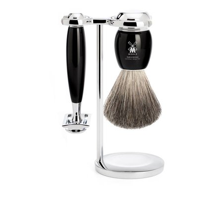 S81M336SR - Scheerset Vivo - Zwart - Saf.Razor - Dashaar