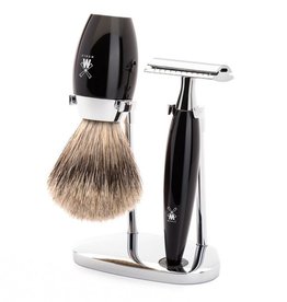 S281K876SR - Scheerset Kosmo - Zwart - Saf.Razor - Dashaar