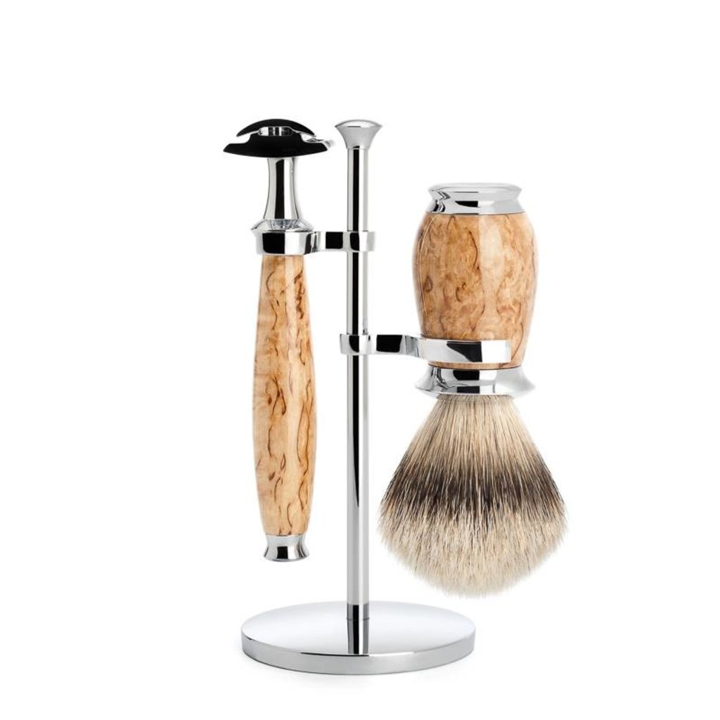 Shaving Set Purist 3-part - Maserbirke - Saf.Razor