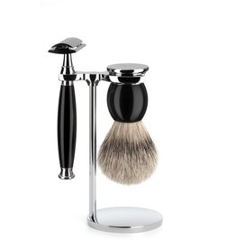 S93K44SR - Scheerset Sophist - Zwart - Saf.Razor - Dashaar