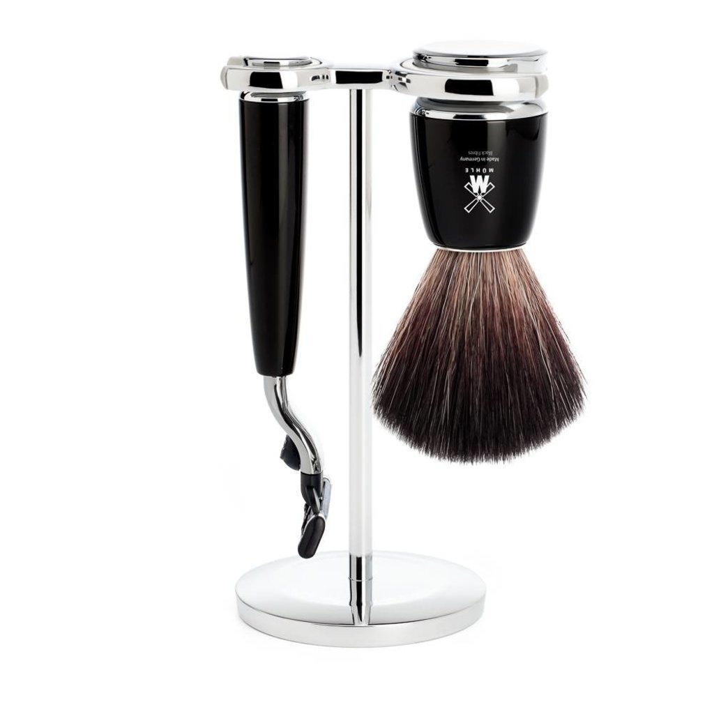 Shaving Set Rytmo 3-part - Black - Mach3®