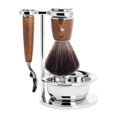 Shaving Set Rytmo 4-part - Steamed ash - Mach3®