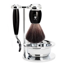 Shaving Set Vivo 4-part - Black - Mach3®