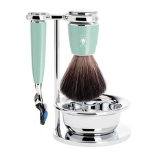 Shaving Set Rytmo 4-part - High-grade resin Mint - Fusion®