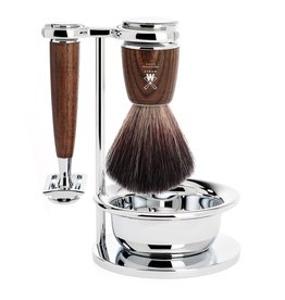 S21H220SSR - Scheerset Rytmo - Essenhout - Saf.Razor - Fibre®