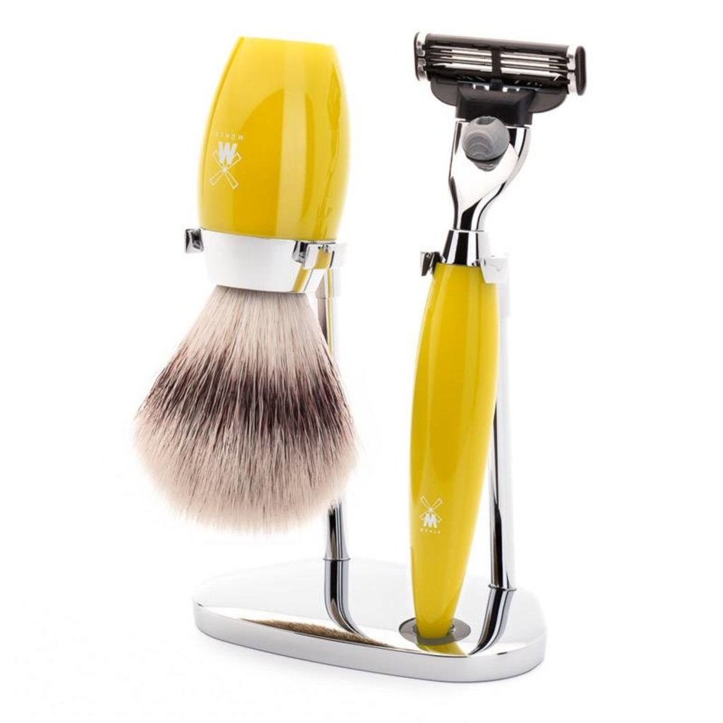 Shaving Set Kosmo 3-part - Yellow - Mach3®