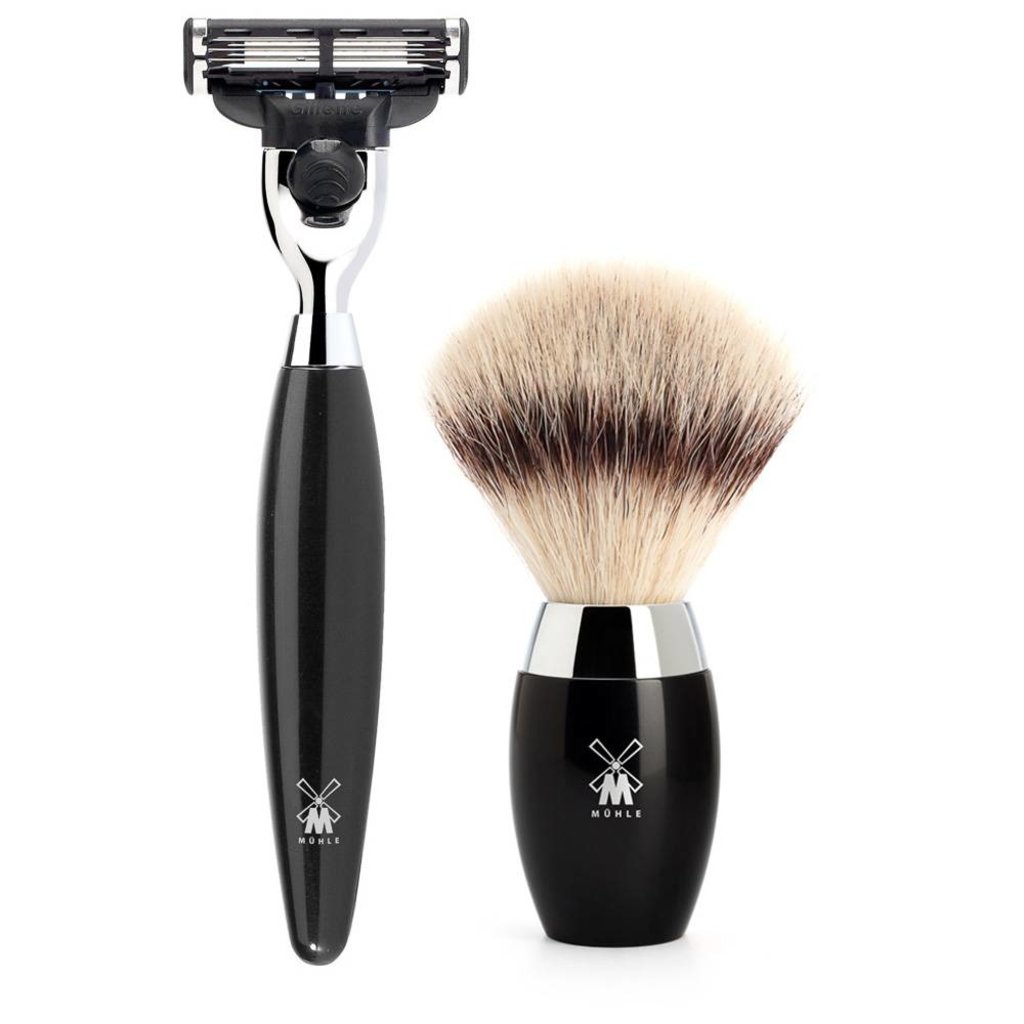 Shaving Set Kosmo 3-part - Black - Mach3®