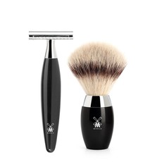 Shaving Set Kosmo 3-part - Black - Saf.Razor