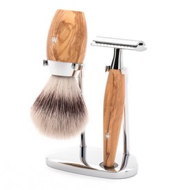 S31H870SR - Scheerset Kosmo - Olijfhout - Saf.Razor - Fibre®