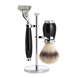 S31K56M3 - Shaving Set Purist - Black - Mach3® - Fibre®