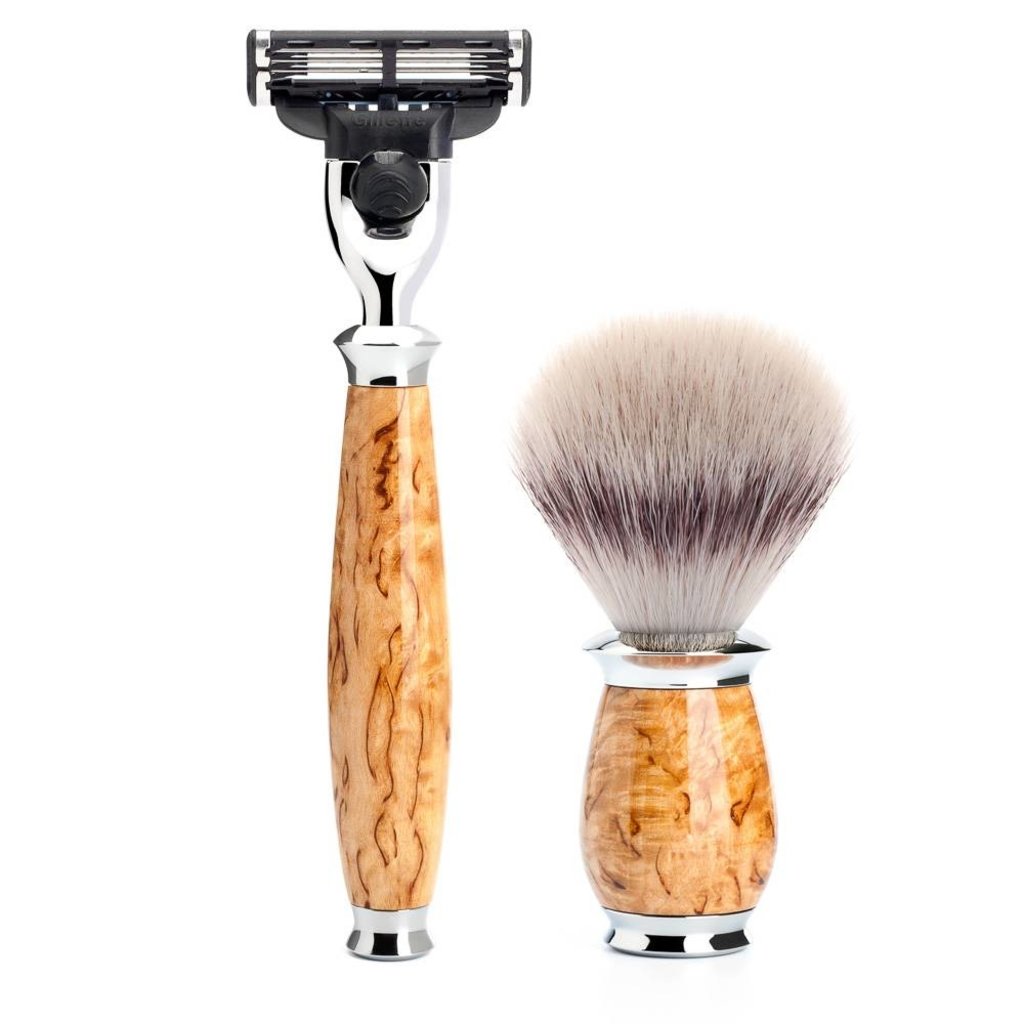 Shaving Set Purist 3-part - Maserbirke - Mach3®