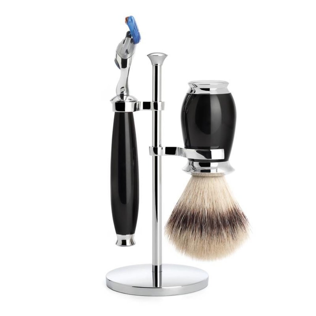 Shaving Set Purist 3-part - Black - Fusion®