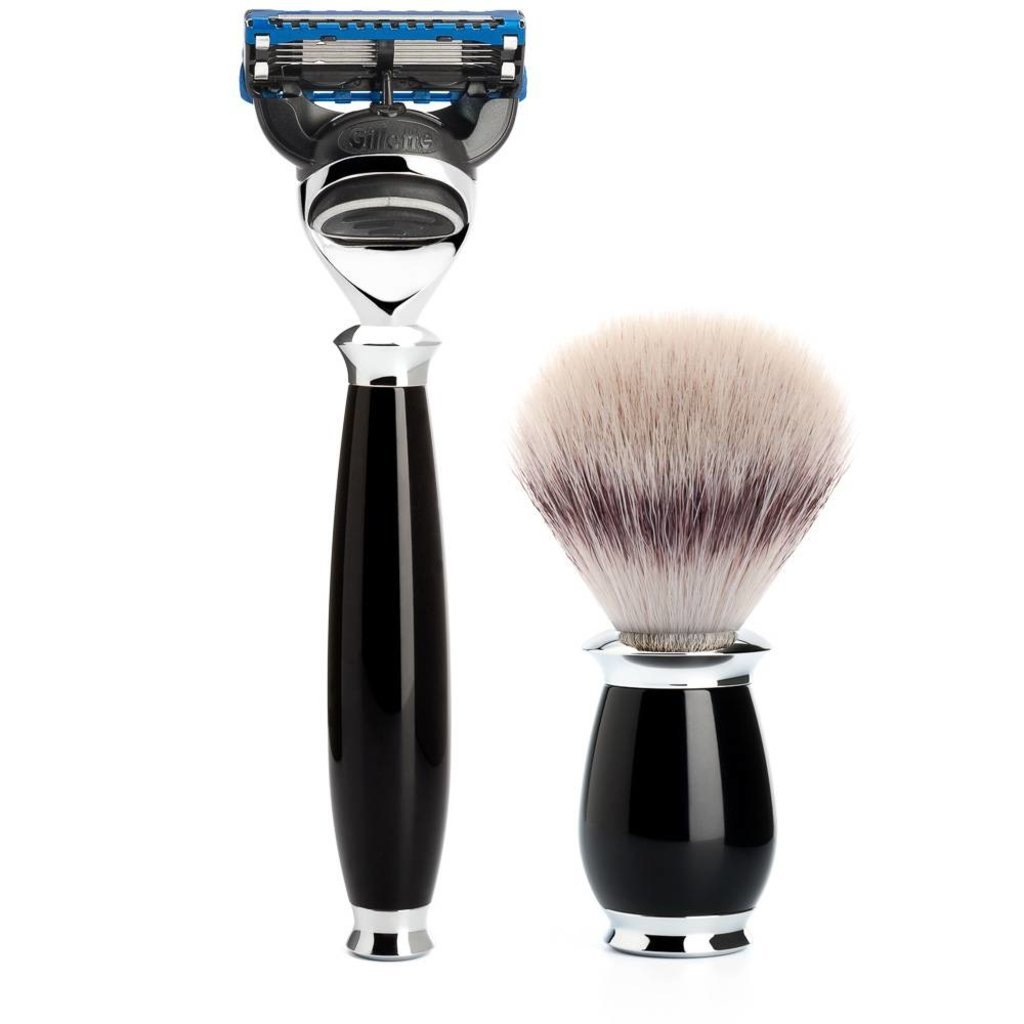 Shaving Set Purist 3-part - Black - Fusion®