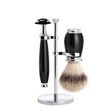 Shaving Set Purist 3-part - Black - Saf.Razor