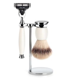 S33P84 - Shaving Set Sophist - Porcelain - Mach3® - Fibre®