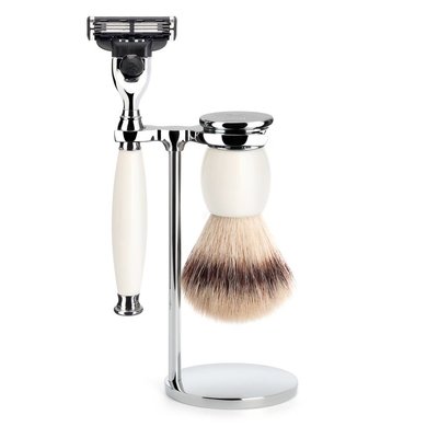 S33P84 - Shaving Set Sophist - Porcelain - Mach3® - Fibre®