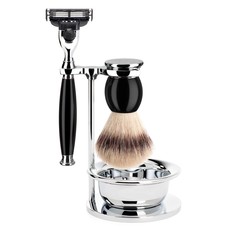 Shaving Set Sophist 4-part - Black - Mach3®