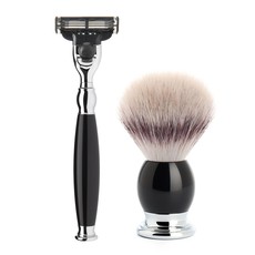 Shaving Set Sophist 4-part - Black - Mach3®