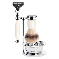 Shaving Set Sophist 4-part - Porcelain - Mach3®