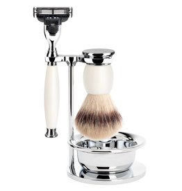 S33P84S - Shaving Set Sophist - Porcelain - Mach3® - Fibre®