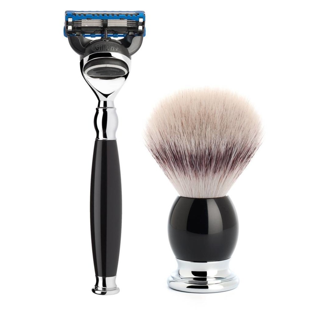 Shaving Set Sophist 3-part - Black - Fusion®