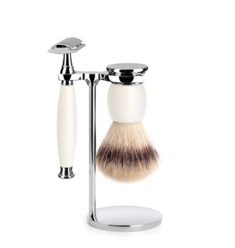 S33P84SR - Scheerset Sophist - Porselein - Saf.Razor - Fibre®