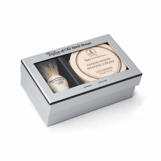 Giftbox scheerkwast en scheercrème Sandalwood