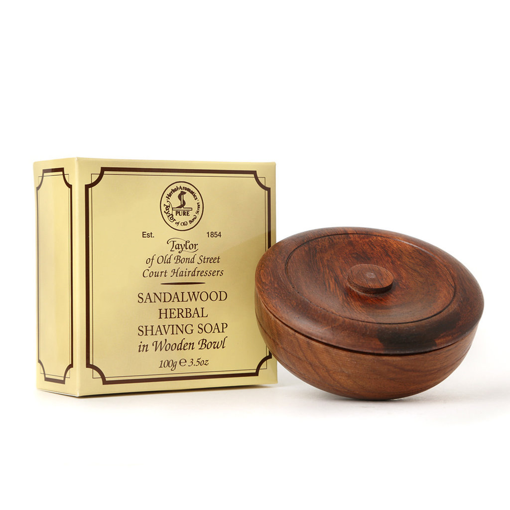 Wooden Bowl incl. Sandalwood 100g Soap