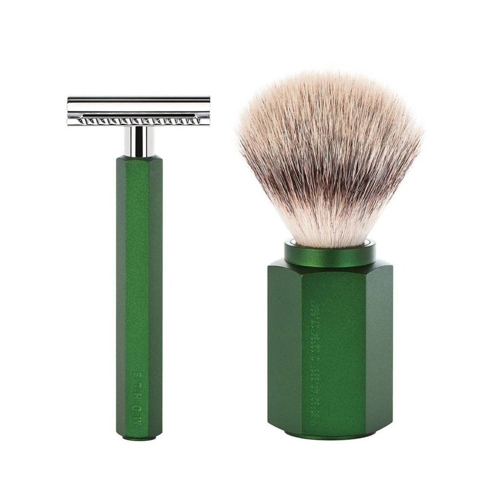 Shaving Set Hexagon - Forest - Saf.Razor - Silvertip Fibre®