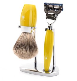S281K874F - Shaving Set Kosmo - Yellow - Fusion® - Badger