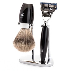 Shaving Set Kosmo 3-part - Black - Fusion®