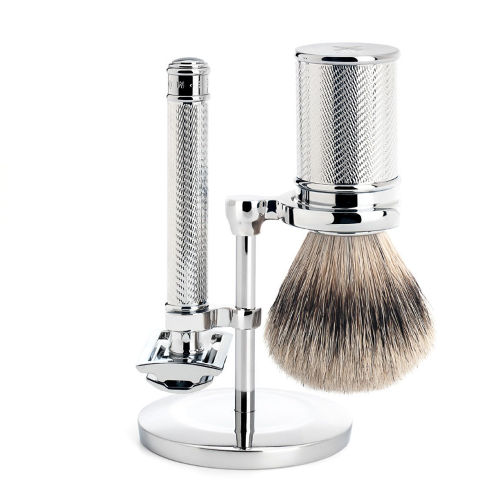 Scheerset Traditional - Safety razor - Silvertip - Chroom