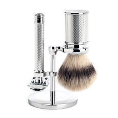 Scheerset Traditional - Safety razor - Fibre® - Chroom