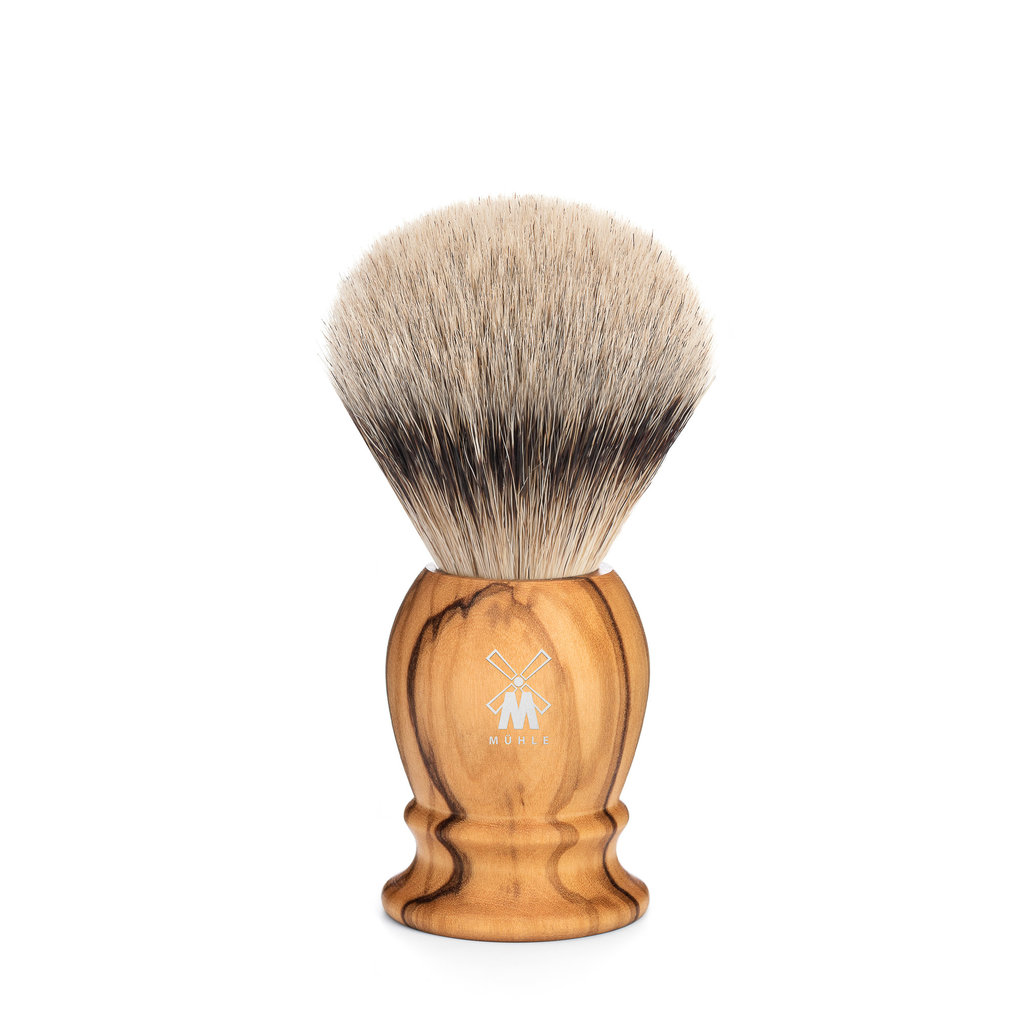 Shaving Brush Silvertip Badger - Olive wood