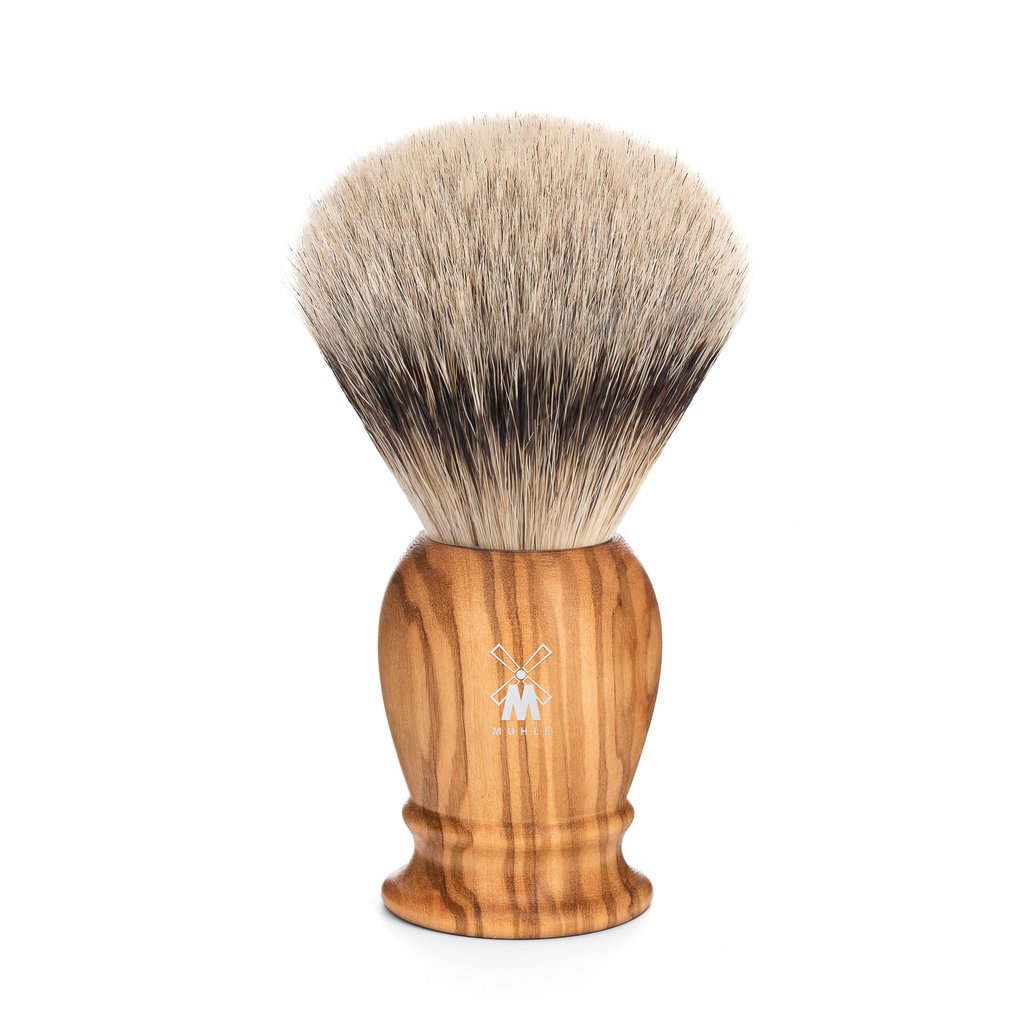 Shaving Brush Silvertip Badger - Olive wood