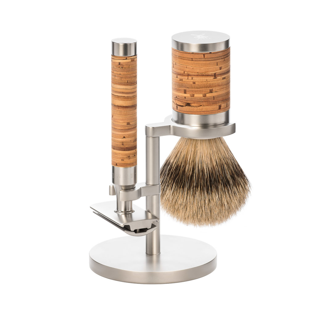 Shaving Set Stainless Steel Silvertip - Rocca