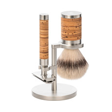 Shaving Set Stainless Steel Silvertip Fibre® - Rocca