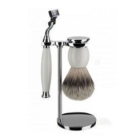 S93P84M3 - Shaving Set  Sophist - Porcelain - Silvertip - Mach3®