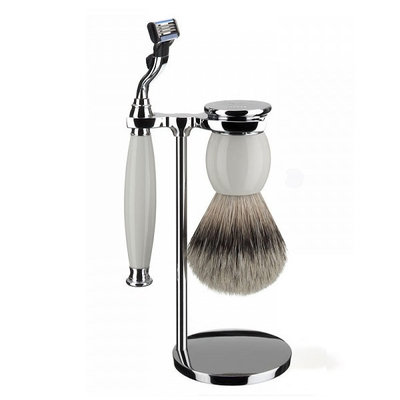 S93P84M3 - Shaving Set  Sophist - Porcelain - Silvertip - Mach3®