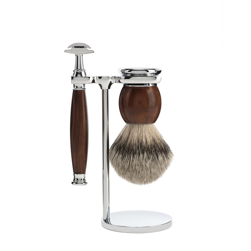 Scheerset 3-delig  Sophist - Ironwood Saf.Razor