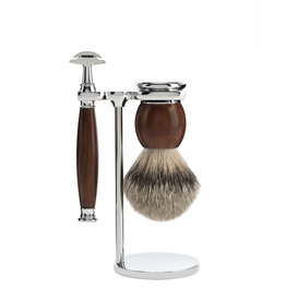 S93H47SR - Scheerset  Sophist - Ironwood - Silvertip - Saf.Razor