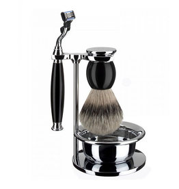 S93K44SM3 - Shaving Set  Sophist - Black - Silvertip - Mach3®