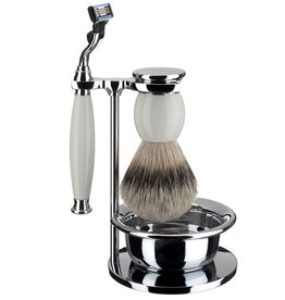 S93P84SM3 - Shaving Set  Sophist - Porcelain - Silvertip - Mach3®