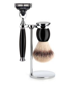 S33K44M3 - Shaving Set  Sophist - Black - Fibre® - Mach3®