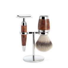 Shaving Set 3-part  Stylo - Thuja wood Saf.Razor