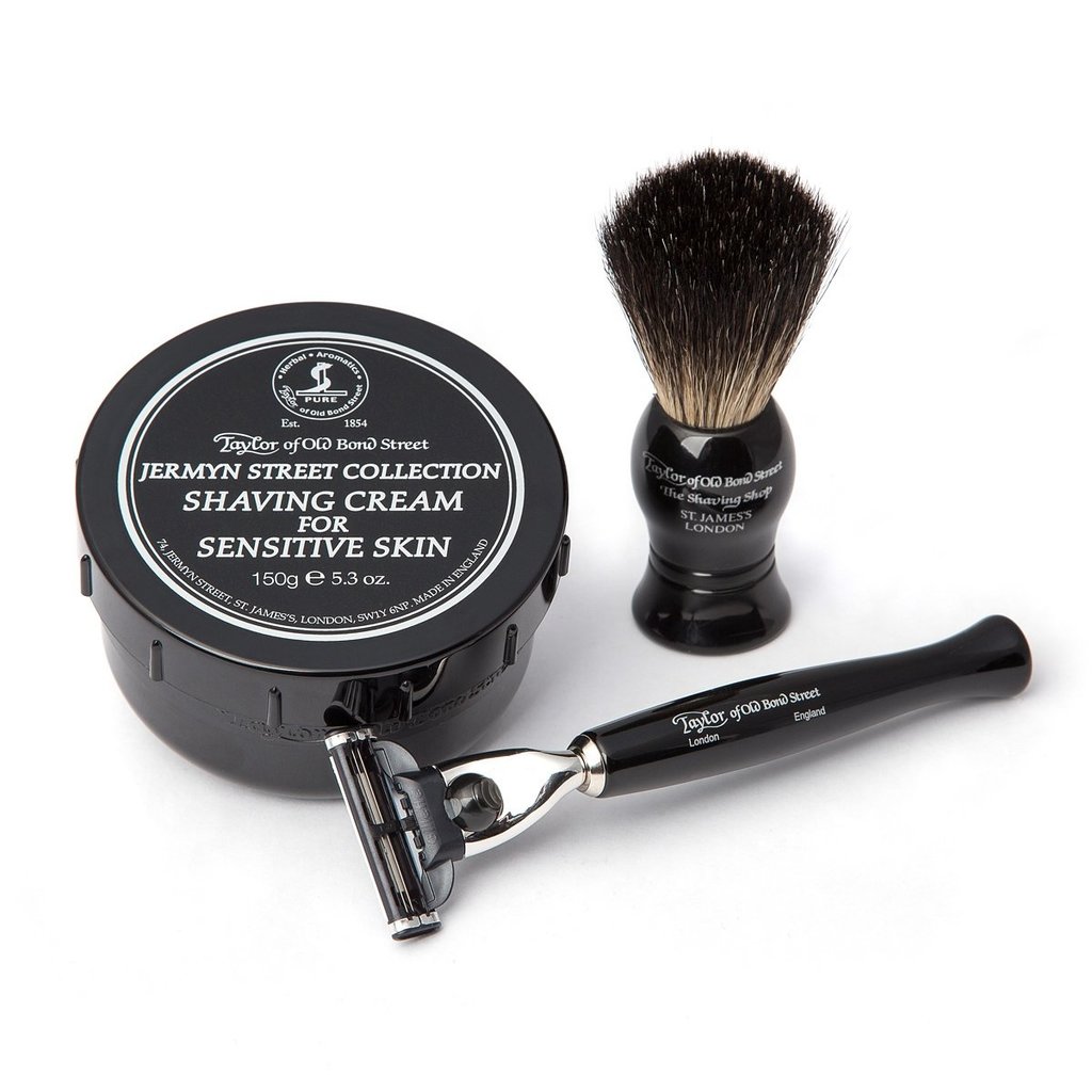Pure Badger Shaving Brush, Razor Mach3 & Shavingcream
