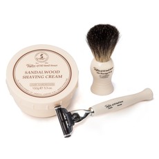 Giftbox Pure Badger & Shavingcream 150g  Sandalwood