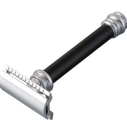 9038011 - Safety Razor Merkur 38C - Zwart - Gesloten Kam