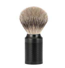 091M96-JET - Shaving Brush Silvertip/ DLC Coating