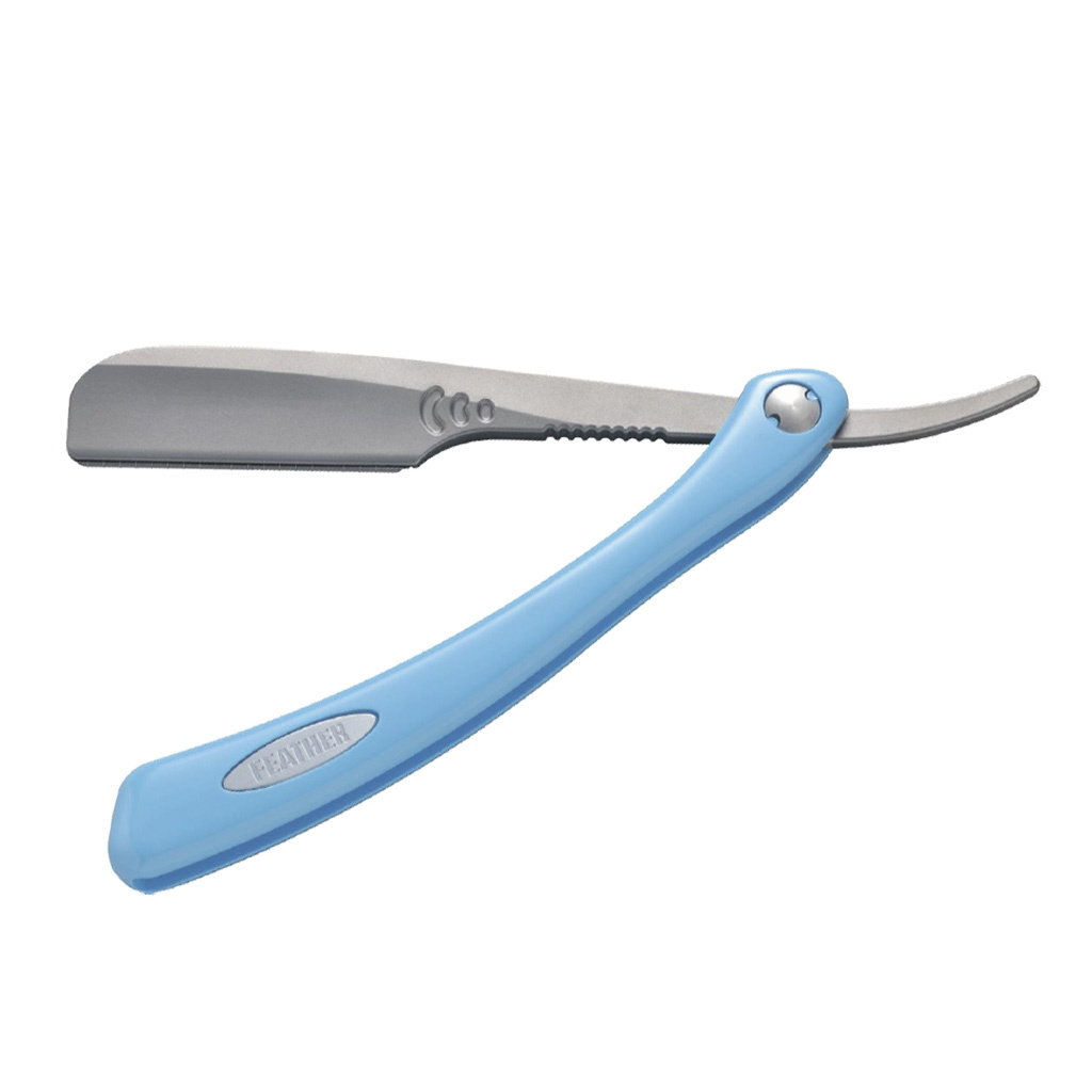 Feather Artist Club Open scheermes SR Blauw - Intershave